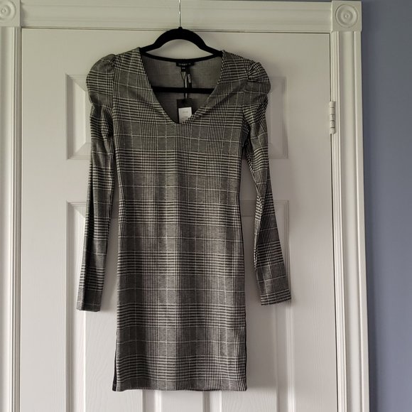 Knitted Checkered Dress - Picture 2 of 2